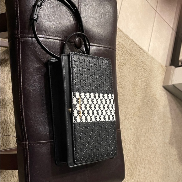 Michael Kors Black and White Patterned Crossbody Bag - Picture 1 of 3